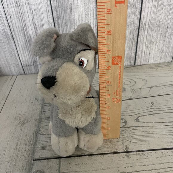 VTG 90's Disney Lady And The Tramp Plush Set Of 2 8" Tramp & 7" Lady Cute - Picture 9 of 16